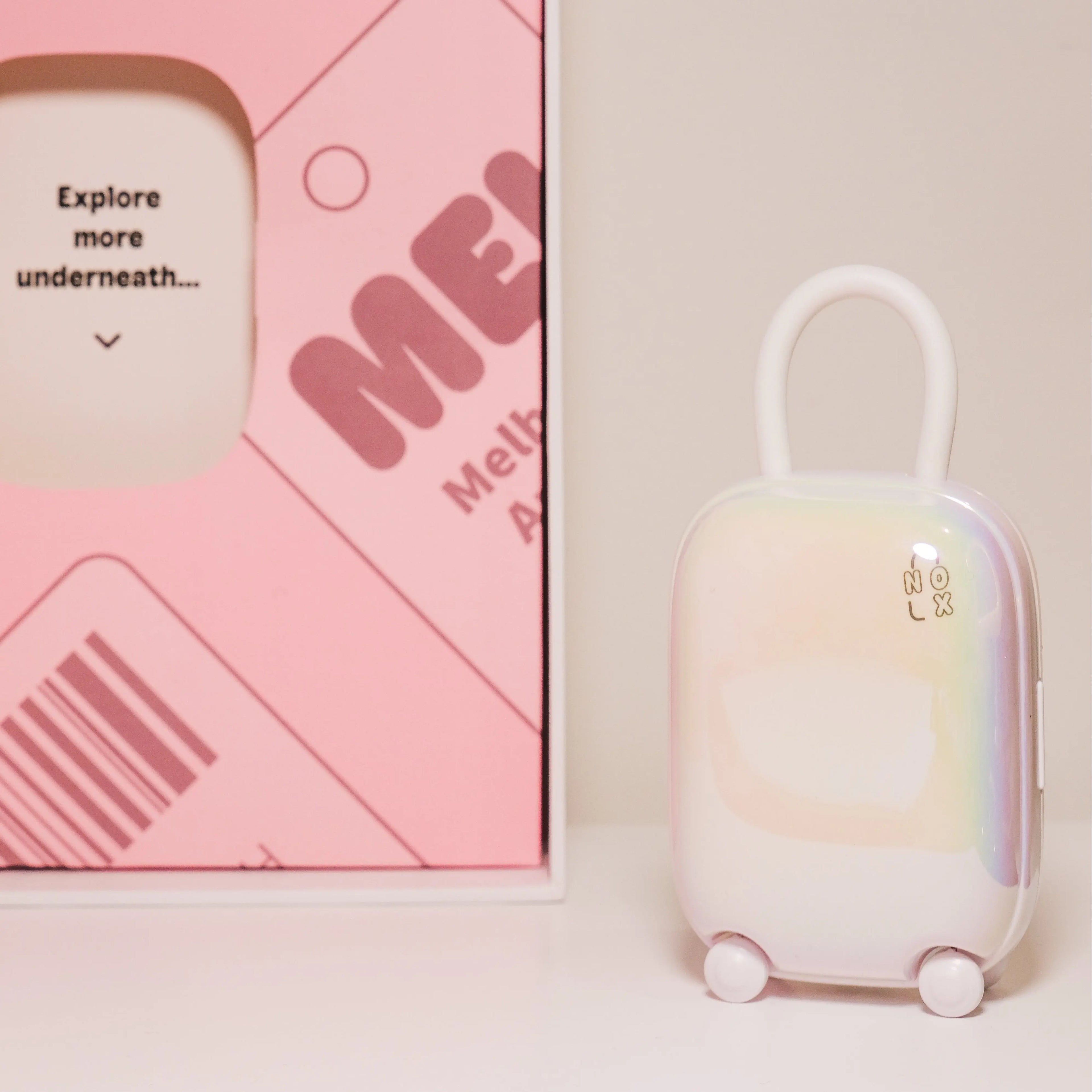 NOX Traveller couples intimacy kit with pink packaging and travel case designed in Melbourne