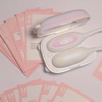 Set of pink cards